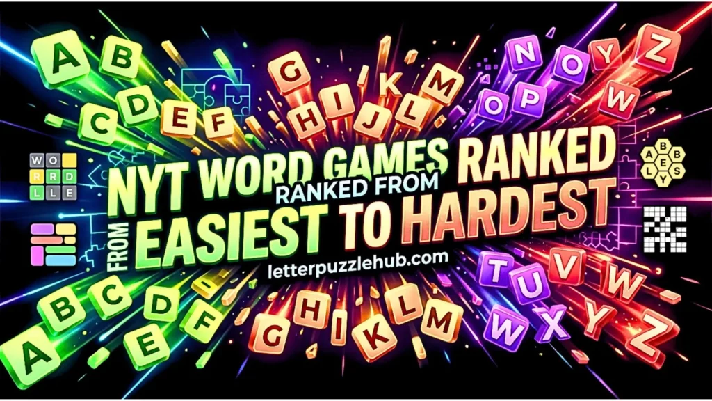 NYT Word Games Ranked From Easiest to Hardest From Mini Crossword to Spelling Bee to Letter Boxed — we rank every major NYT word game by difficulty, time commitment, and mental challenge so you can find the right fit.