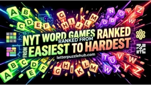 NYT Word Games Ranked From Easiest to Hardest From Mini Crossword to Spelling Bee to Letter Boxed — we rank every major NYT word game by difficulty, time commitment, and mental challenge so you can find the right fit.